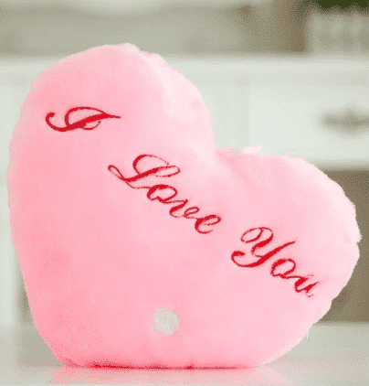 Pink I Love You Pillow Plush Valentine's Day Age range: > 3 years