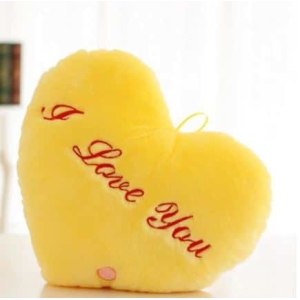 I Love You yellow pillow plush Valentine's Day Age range: > 3 years
