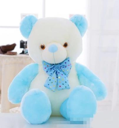 Blue Teddy Bear kawaii Plush Animal Material: Cotton