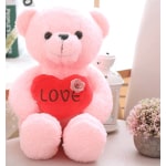 Peluche ourson rose Love Peluche Saint-Valentin 87aa0330980ddad2f9e66f: 40cm|50cm|60cm