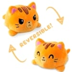 Orange Double-Sided Plush Cat, Soft Toy Cat Plush Animals a7796c561c033735a2eb6c: Black|Orange