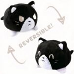 Orange Double-Sided Plush Cat, Soft Toy Cat Plush Animals a7796c561c033735a2eb6c: Black|Orange