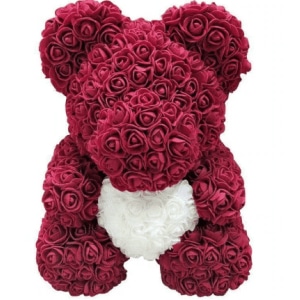 Pink and purple teddy bear Valentine's Day plush Material: Cotton