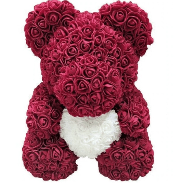Pink and purple teddy bear Valentine's Day plush Material: Cotton