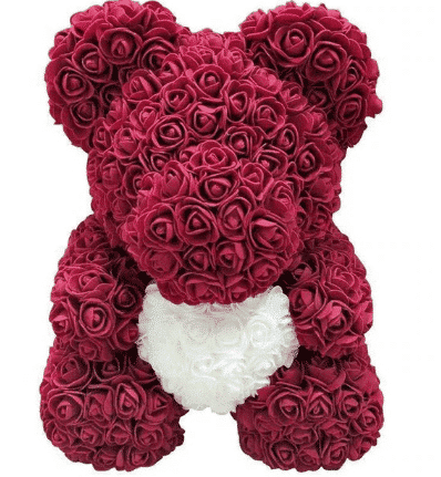 Pink and purple teddy bear Valentine's Day plush Material: Cotton