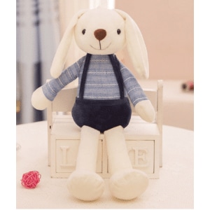 Rabbit plush blue outfit Rabbit plush Animals Age range: > 3 years