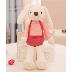 Rabbit plush pink outfit Rabbit plush Animals Age range: > 3 years