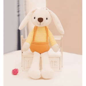 Rabbit plush yellow outfit Rabbit plush Animals Age range: > 3 years