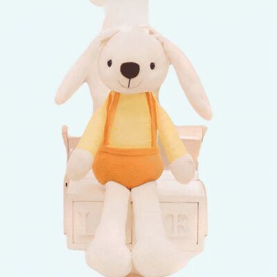 Rabbit plush yellow outfit Rabbit plush Animals Age range: > 3 years