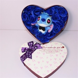 Stitch plush love box Valentine's Day plush Material: Cotton