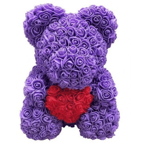 Turquoise Bear Plush Valentine's Day Material: Cotton
