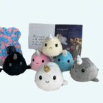 White Unicorn Plush Whale Plush Animals Materials: Cotton