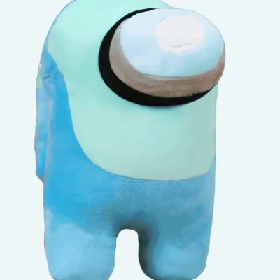 Turquoise Among Us Plush Video Game Plush 87aa0330980ddad2f9e66f: 10cm|20cm|30cm