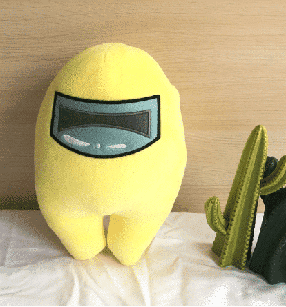 Among Us Plush Yellow Too Cool Among Us Plush Video Game 87aa0330980ddad2f9e66f: 20cm