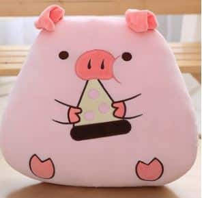 Greedy pig plush toy Pig plush Animals Materials: Cotton
