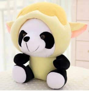 Peluche panda déguisé en mouton Peluche Panda Peluche Animaux 87aa0330980ddad2f9e66f: 20cm|40cm