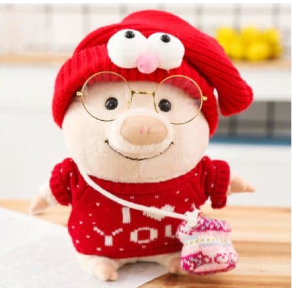 I Love You Plush Piggy Sweater Plush Animals 87aa0330980ddad2f9e66f: 25cm