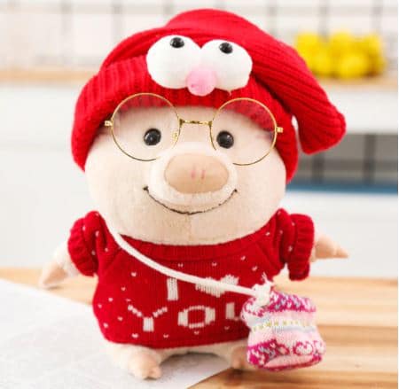 I Love You Plush Piggy Sweater Plush Animals 87aa0330980ddad2f9e66f: 25cm