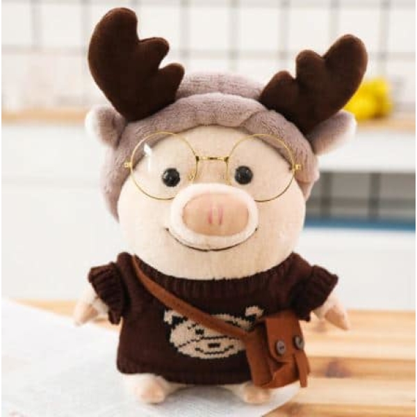 Piggy dressed as a reindeer plush animal 87aa0330980ddad2f9e66f: 25cm