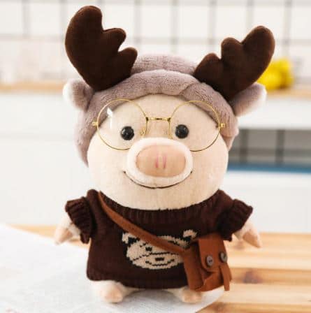 Piggy dressed as a reindeer plush animal 87aa0330980ddad2f9e66f: 25cm