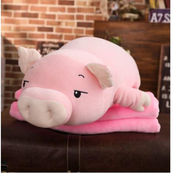 Pink pig plush sleepy pig plush animal 87aa0330980ddad2f9e66f: 40cm|50cm|60cm|75cm
