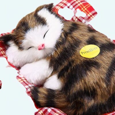 Peluche poupée chat blanc Peluche Chat Peluche Animaux Matériaux: Coton