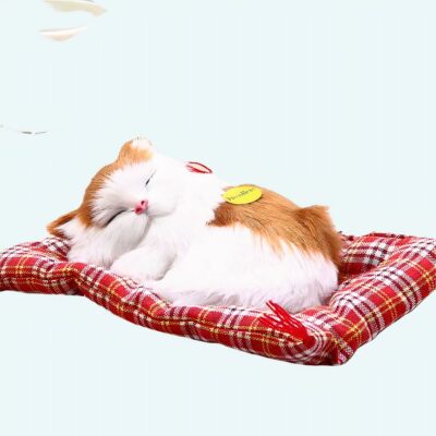 Peluche poupée chat blanc Peluche Chat Peluche Animaux Matériaux: Coton