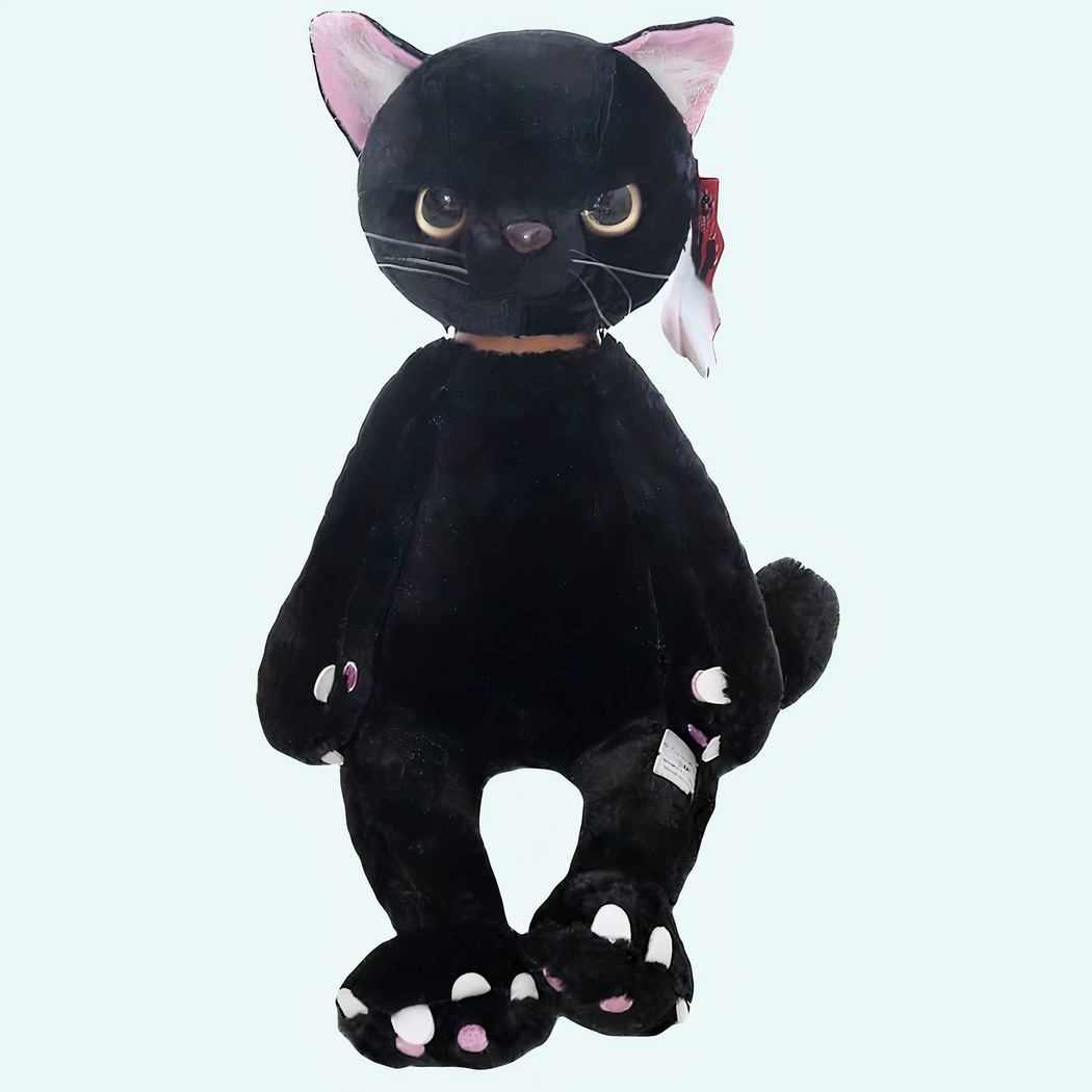 Peluche chat blanc mécontent assis Peluche Chat Peluche Animaux Matériaux: Coton