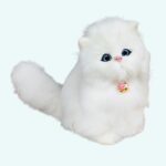 White plush cat doll Plush Animals, good quality and very soft