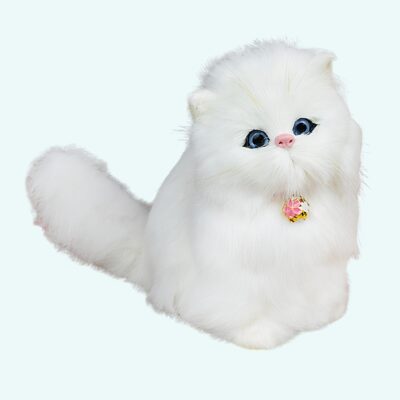 White plush cat doll Plush Animals, good quality and very soft