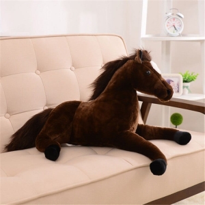 Cuddly brown plush horse Material: Cotton