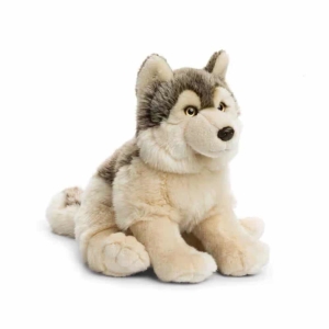 Cute grey wolf plush Material: Cotton