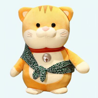 Peluche chat avec écharpe tout mignon Peluche Animaux Peluche Chat Matériaux: Coton