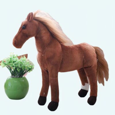 Cute Zebra Plush Horse Material: Cotton
