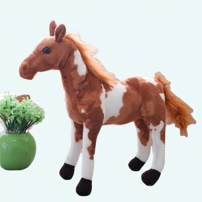 Cute Zebra Plush Horse Material: Cotton
