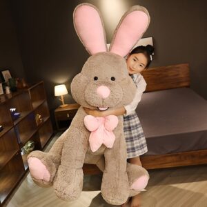 Giant sitting white rabbit plush Material: Cotton