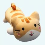 Grande peluche chat oreiller gris Peluche Animaux Peluche Chat Matériaux: Coton