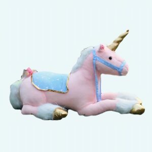 Grande peluche licorne cheval blanc Peluche Cheval Matériaux: Coton