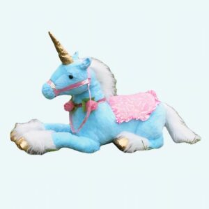 Grande peluche licorne cheval blanc Peluche Cheval Matériaux: Coton