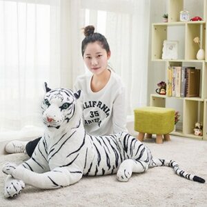 Large white tiger plush Material: Cotton