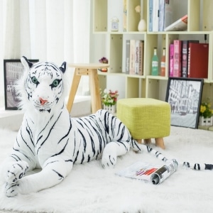 Large white tiger plush Material: Cotton