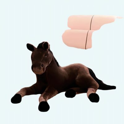 Peluche cheval blanc Peluche Cheval Matériaux: Coton