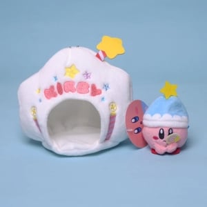 Kirby plush in his white star Video game plush Kirby plush Material: Cotton