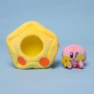Kirby plush in his yellow star Video game plush Kirby plush Material: Cotton