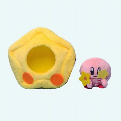 Kirby plush in his yellow star Video game plush Kirby plush Material: Cotton