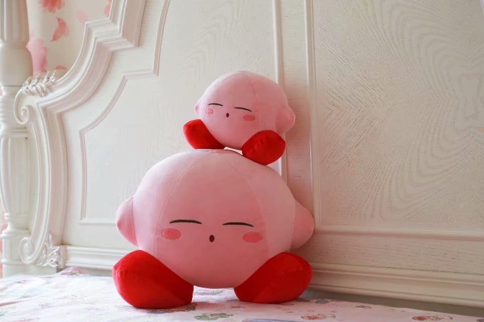 Kirby Pink Sleeping Plush Video Game Kirby Plush 87aa0330980ddad2f9e66f: 22cmx15cm|38cmx25cm