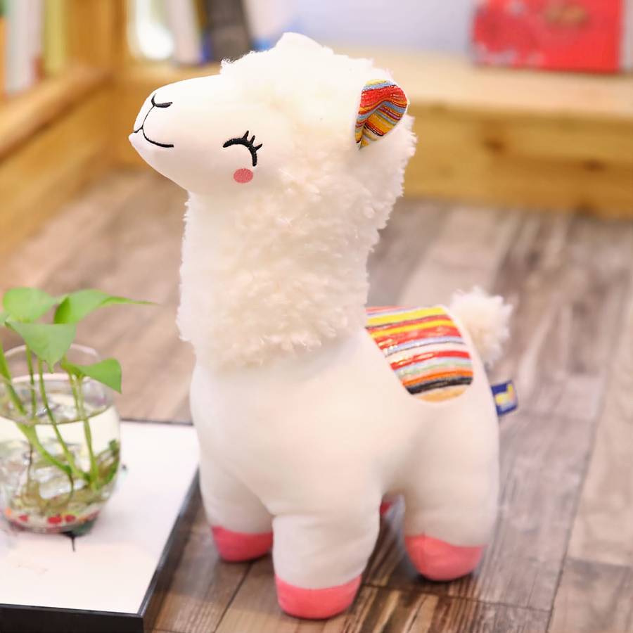 Plain alpaca plush with shorn coat • Magic Plush