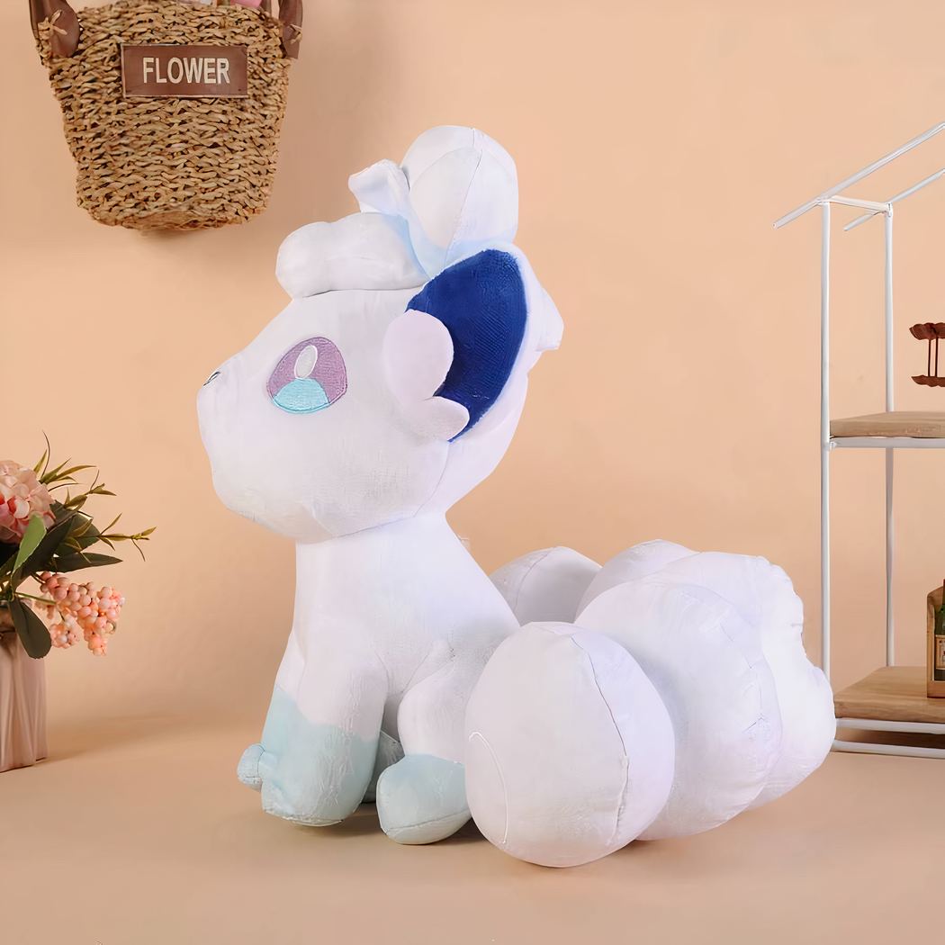 Pokemon Goupix white plush from the Alola family Pokemon plush Material: Cotton
