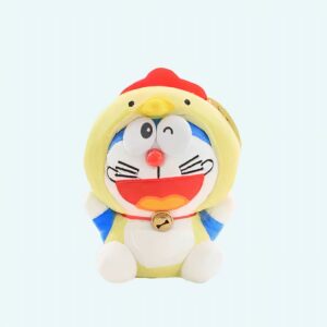 Doraemon plush dressed as a chicken Plush Animals Plush Cat Materials: Cotton