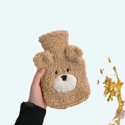 Sac d’eau chaude pour filles, couvre-mains en peluche, remplissage d’eau en caoutchouc, bouteille d’eau de 500ml, ventre chaud, hiver Uncategorized a7796c561c033735a2eb6c: Brown|WHITE